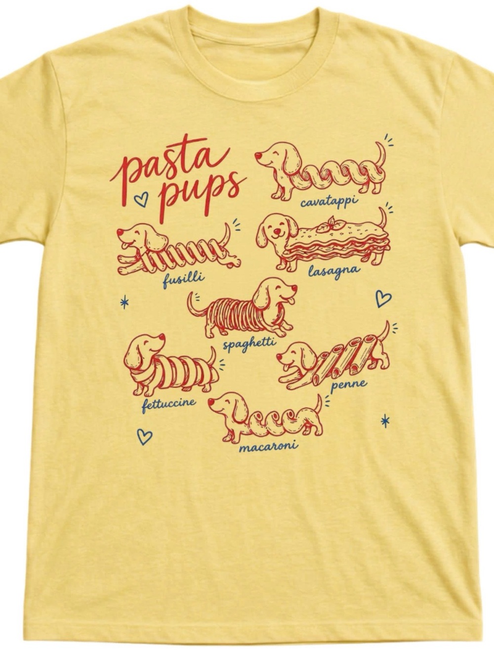 Dachshund Funny Pasta Pups Shirt